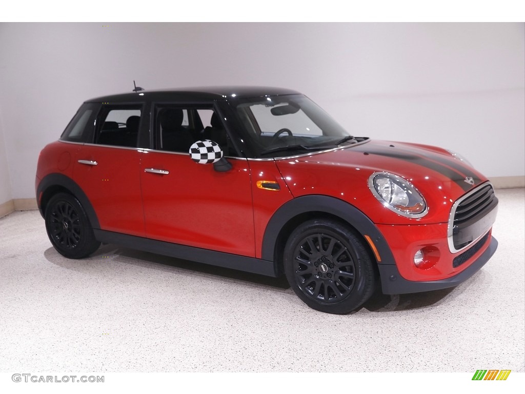 2018 Hardtop Cooper 4 Door - Blazing Red Metallic / Carbon Black photo #1