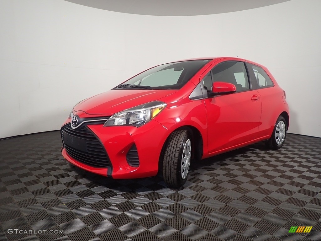 Absolutely Red 2015 Toyota Yaris 3-Door L Exterior Photo #144549246