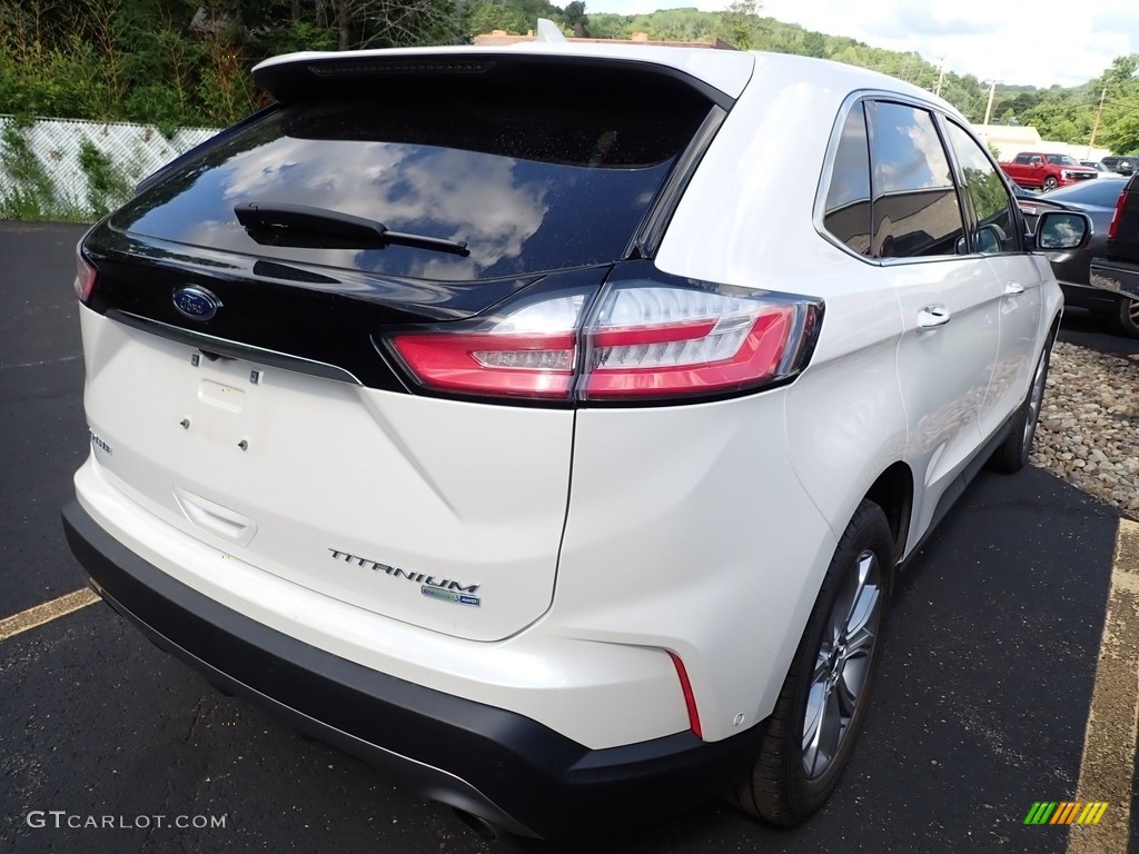 2019 Edge Titanium AWD - White Platinum / Ebony photo #3