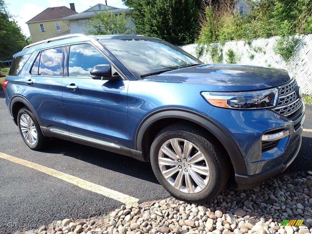 2020 Explorer Limited - Blue Metallic / Ebony photo #4