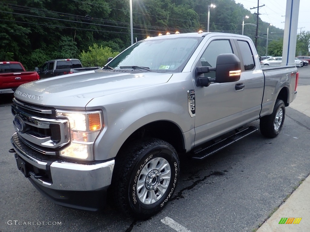 2020 F250 Super Duty XL SuperCab 4x4 - Iconic Silver / Medium Earth Gray photo #6