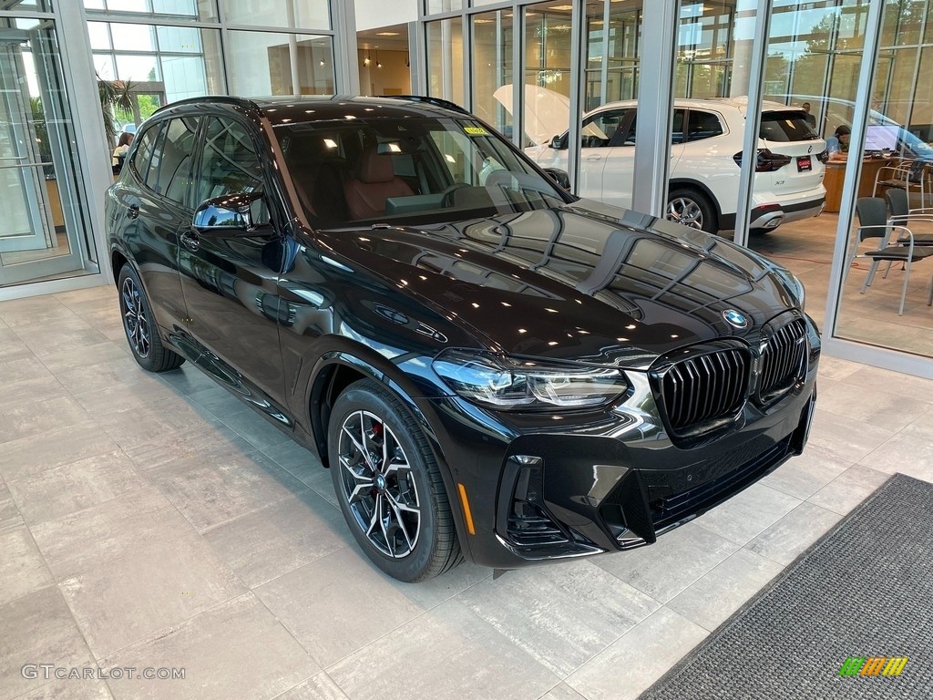 Black Sapphire Metallic 2022 BMW X3 M40i Exterior Photo #144550677