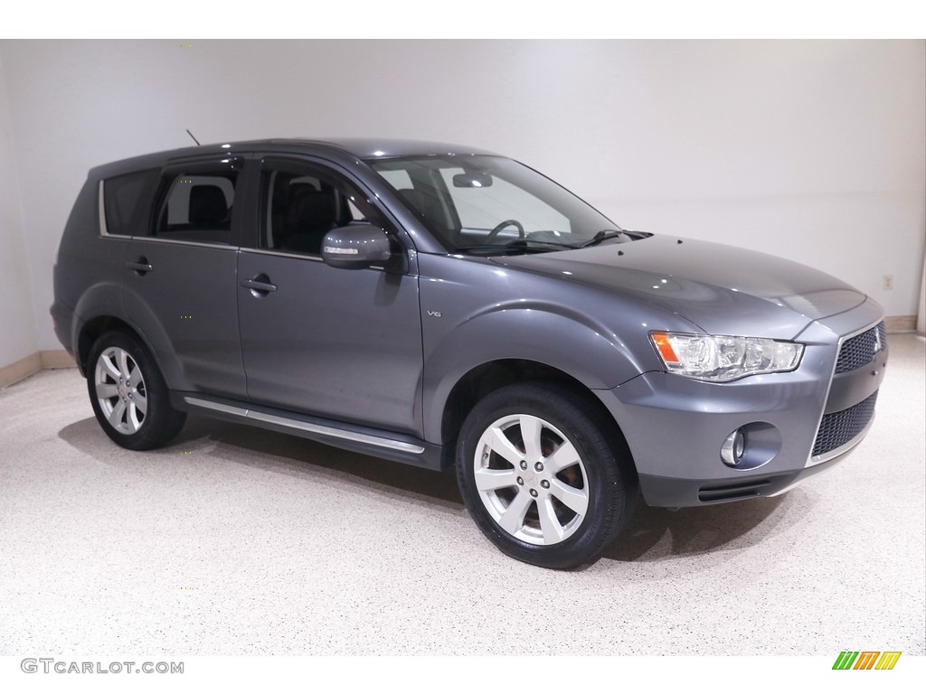 2011 Outlander XLS - Graphite Gray Pearl / Black photo #1