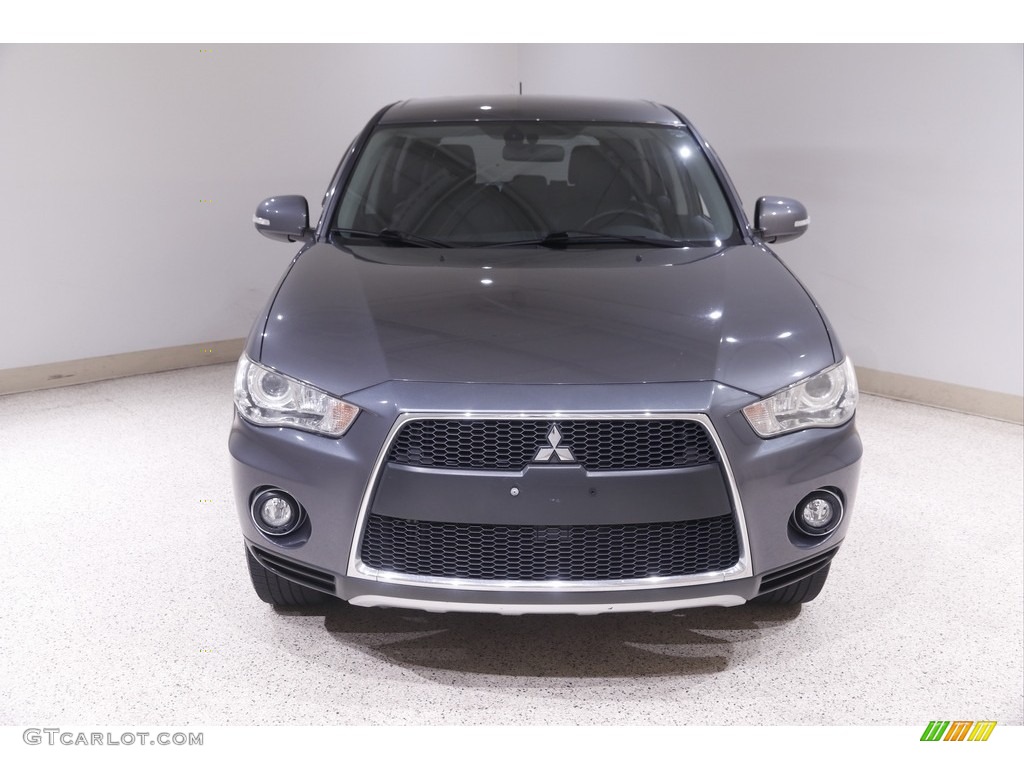 2011 Outlander XLS - Graphite Gray Pearl / Black photo #2
