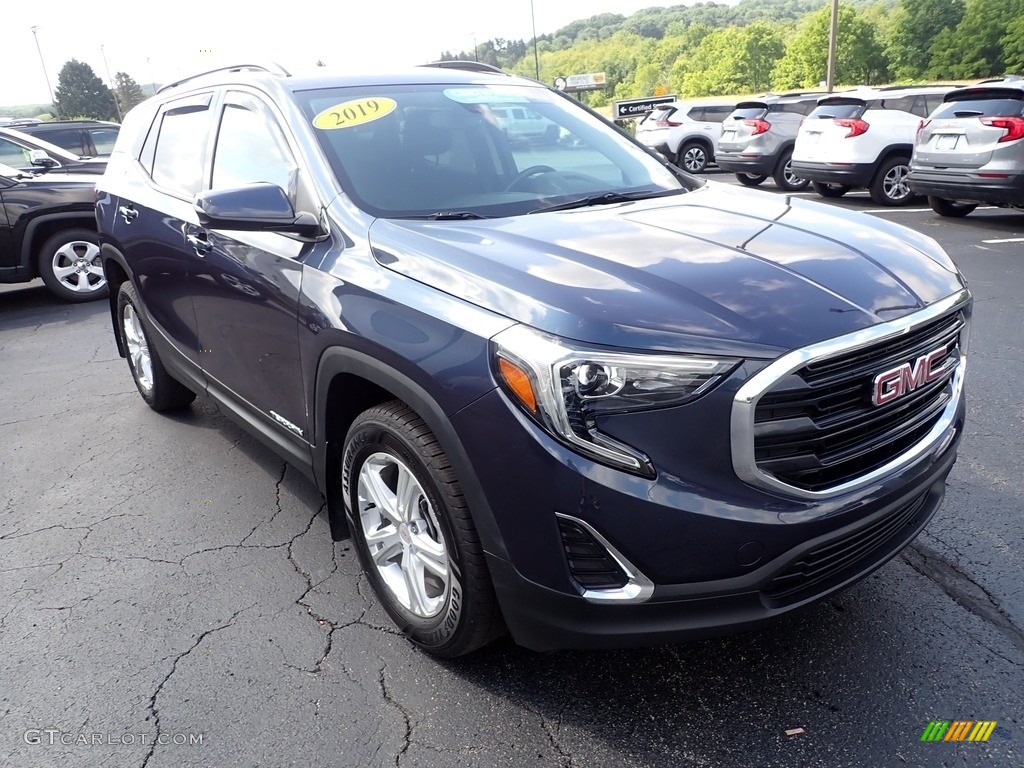 2018 Terrain SLE AWD - Blue Steel Metallic / ­Jet Black photo #9