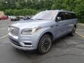 2019 Chroma Crystal Blue Metallic Lincoln Navigator L Black Label 4x4  photo #1