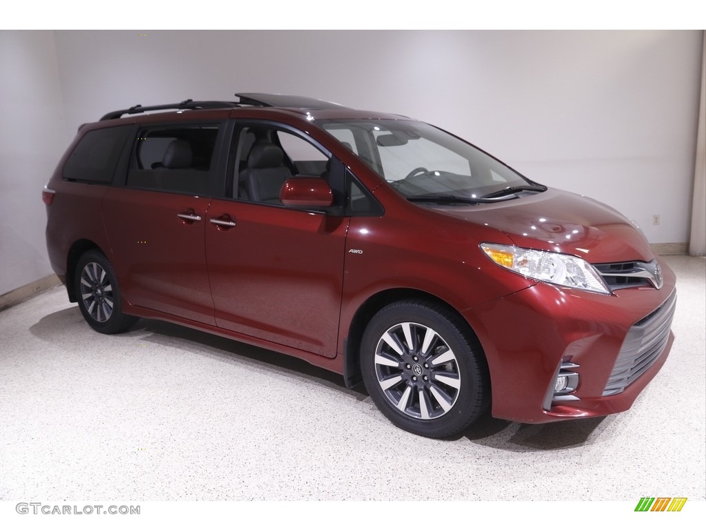 2020 Sienna XLE AWD - Salsa Red Pearl / Ash photo #1