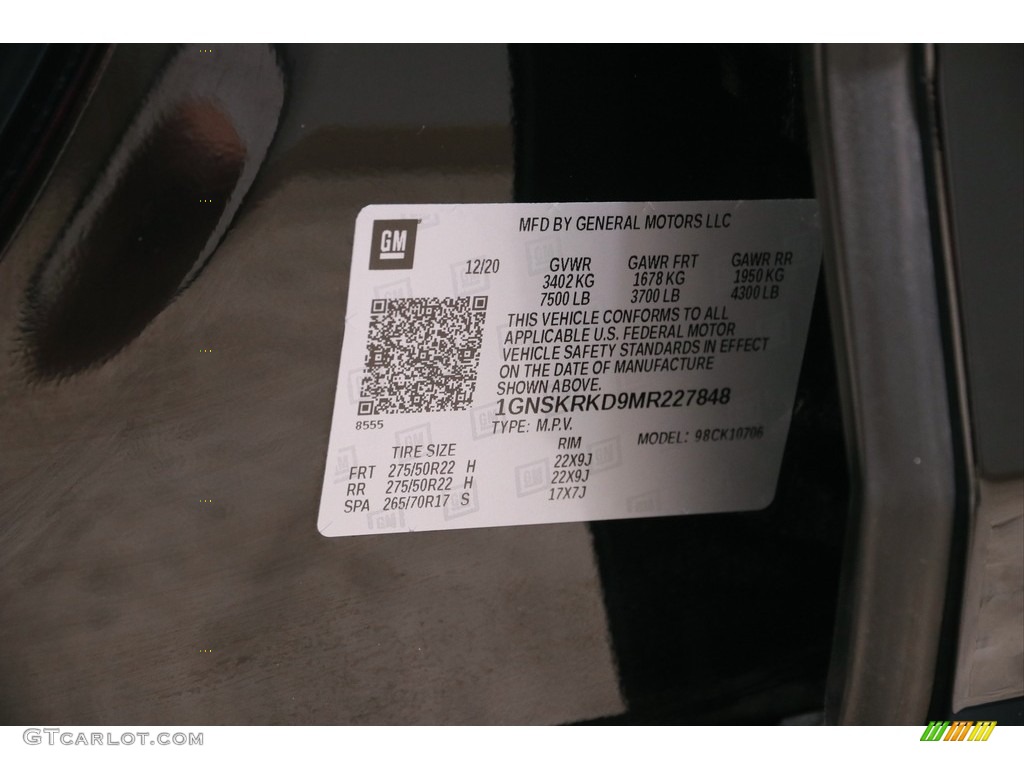 2021 Tahoe RST 4WD - Black / Jet Black/Victory Red photo #24