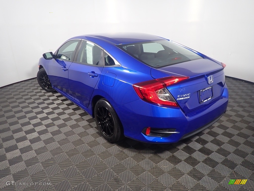 Aegean Blue Metallic 2018 Honda Civic LX Sedan Exterior Photo #144555373