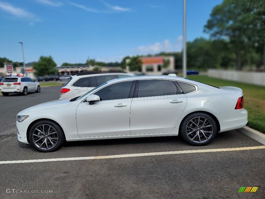 Crystal White Pearl Metallic 2018 Volvo S90 T5 AWD Momentum Exterior Photo #144556432