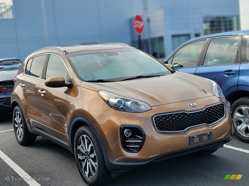 2017 Sportage EX AWD - Burnished Copper / Black photo #3