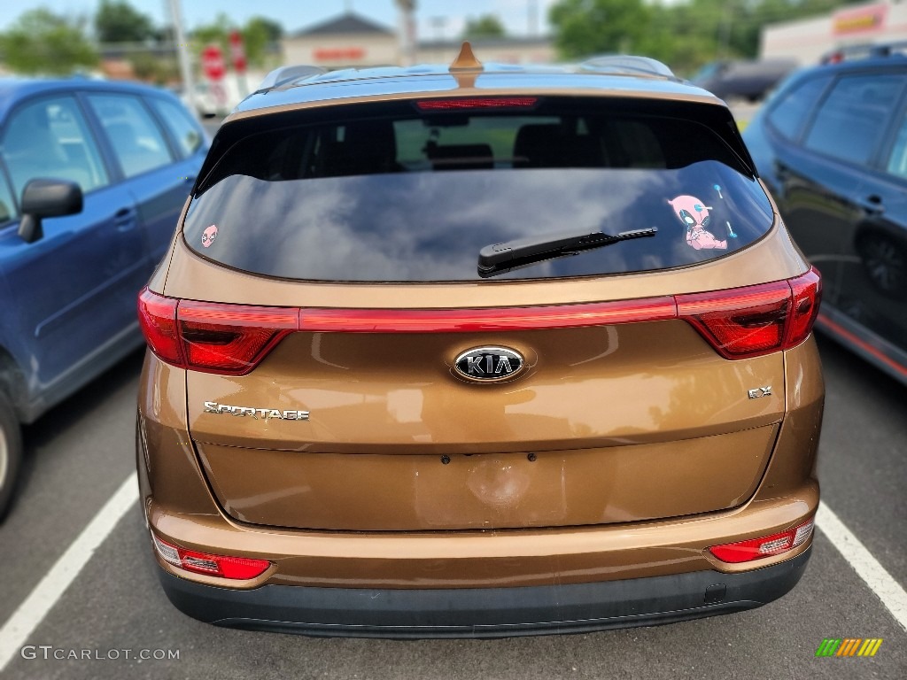 2017 Sportage EX AWD - Burnished Copper / Black photo #6