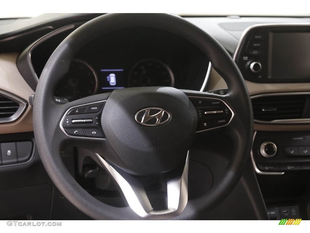 2020 Hyundai Santa Fe SE Beige Steering Wheel Photo #144557491