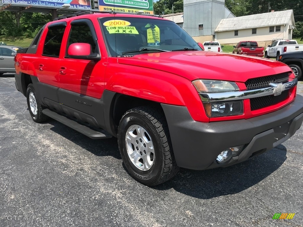 2003 Avalanche 1500 4x4 - Victory Red / Dark Charcoal photo #4