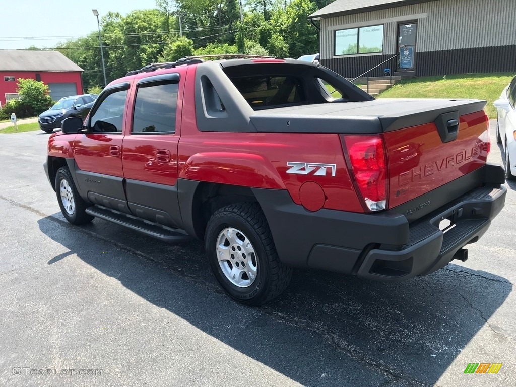 2003 Avalanche 1500 4x4 - Victory Red / Dark Charcoal photo #9