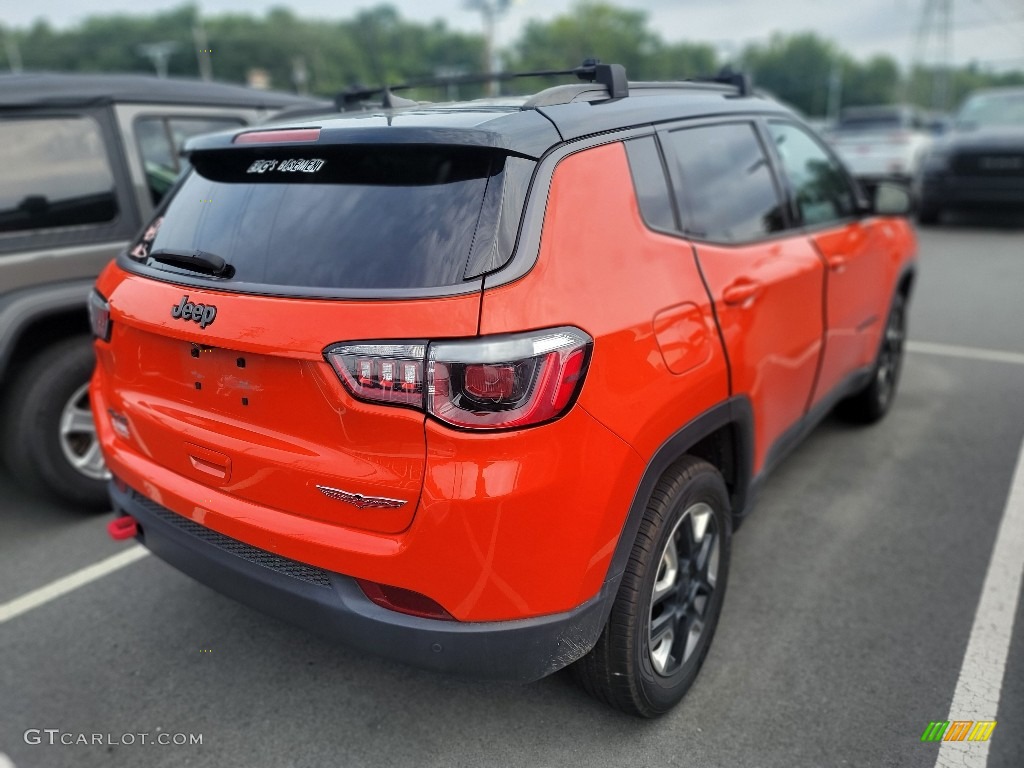 2018 Compass Trailhawk 4x4 - Spitfire Orange / Black/Ruby Red photo #5