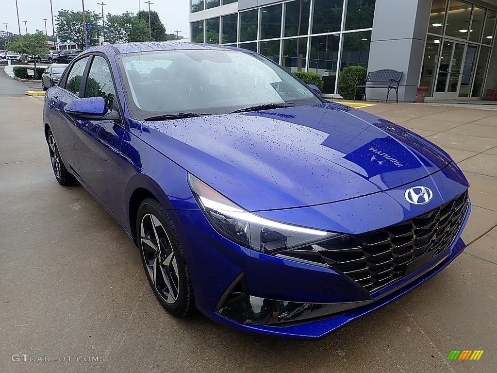 2023 Elantra Limited - Intense Blue / Black photo #9