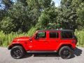 Firecracker Red 2022 Jeep Wrangler Unlimited Sahara 4XE Hybrid Exterior