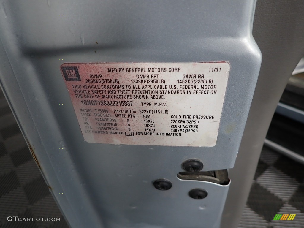 2007 TrailBlazer LT 4x4 - Graystone Metallic / Light Gray photo #30