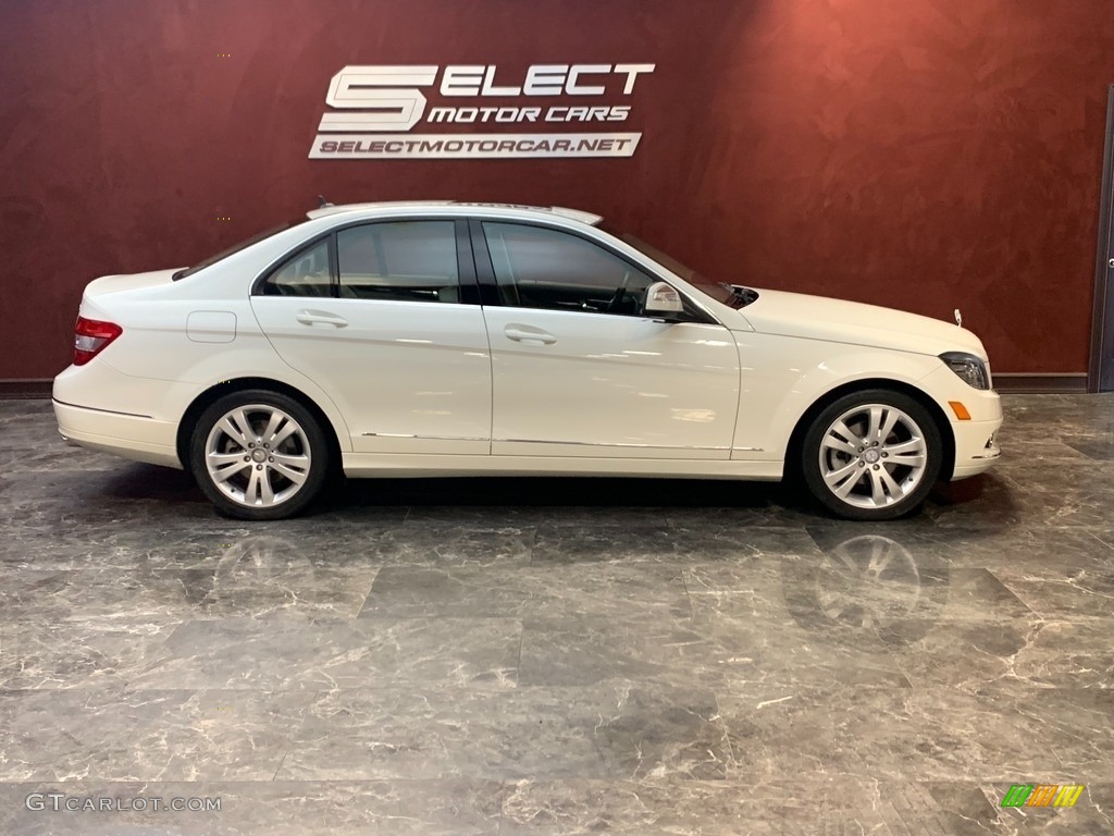 2009 C 300 4Matic - Arctic White / Almond/Mocha photo #4