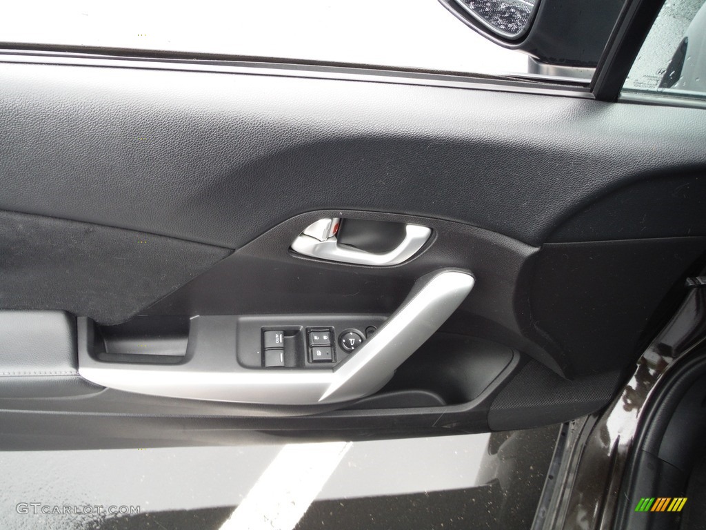 2013 Honda Civic EX-L Coupe Black Door Panel Photo #144564477