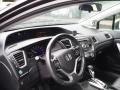 Black 2013 Honda Civic EX-L Coupe Dashboard