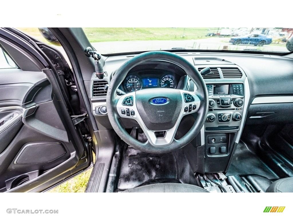 2015 Ford Explorer Police Interceptor 4WD Charcoal Black Dashboard Photo #144564561