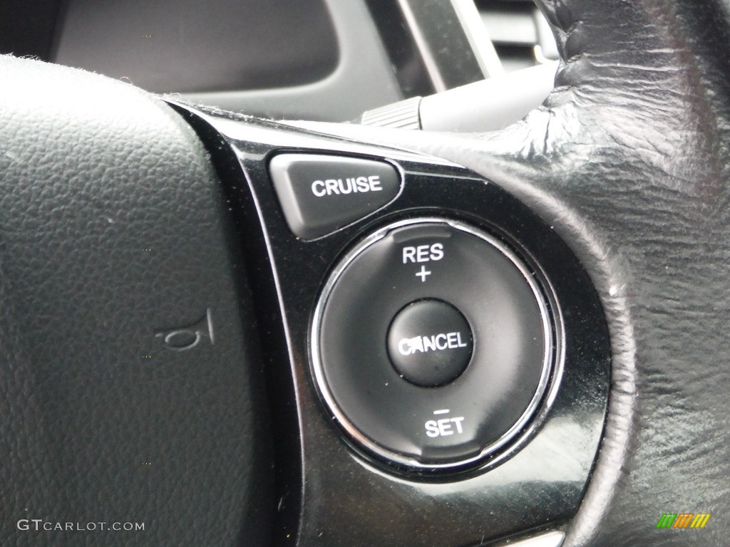 2013 Honda Civic EX-L Coupe Black Steering Wheel Photo #144564678