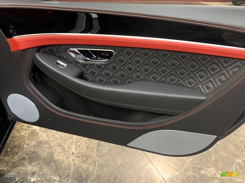 2021 Bentley Continental GT V8 Hotspur/Black Door Panel Photo #144565047
