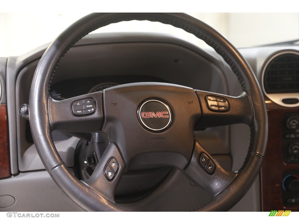 2009 GMC Envoy SLE 4x4 Light Gray Steering Wheel Photo #144566358