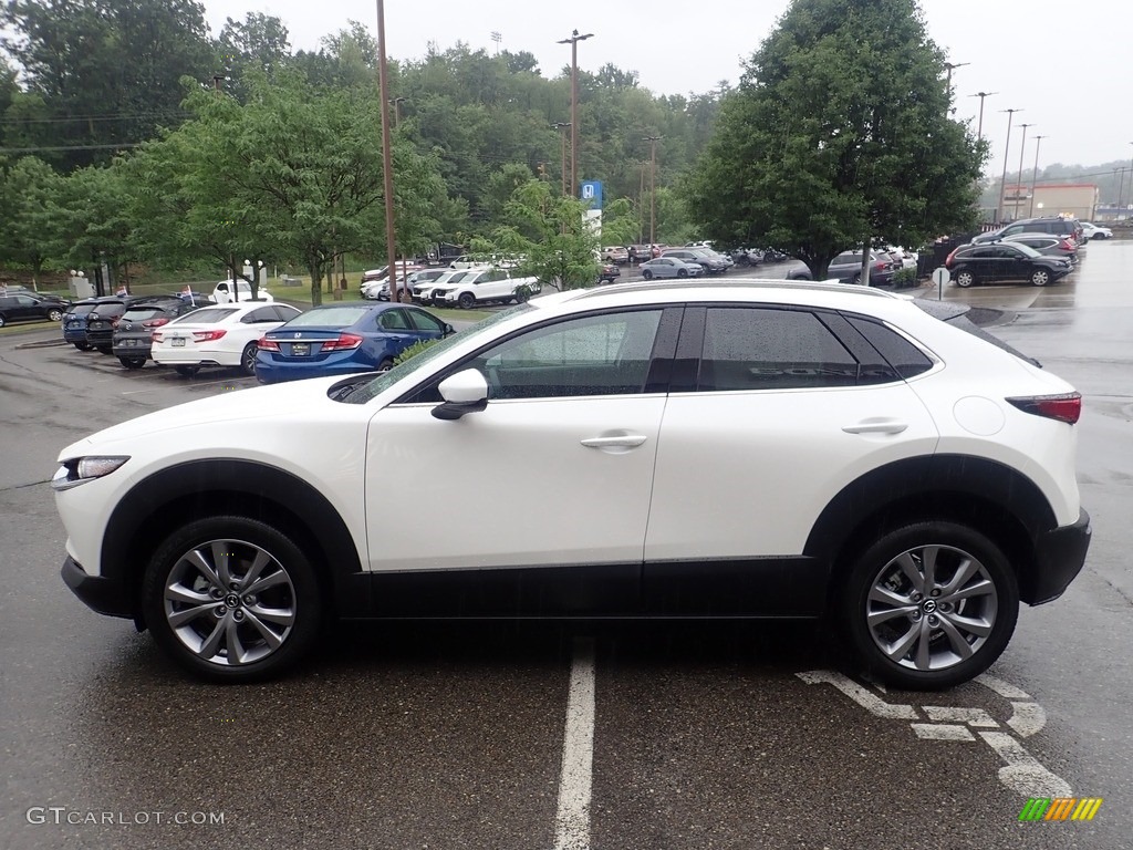 2022 CX-30 S Premium AWD - Snowflake White Pearl Mica / White photo #6