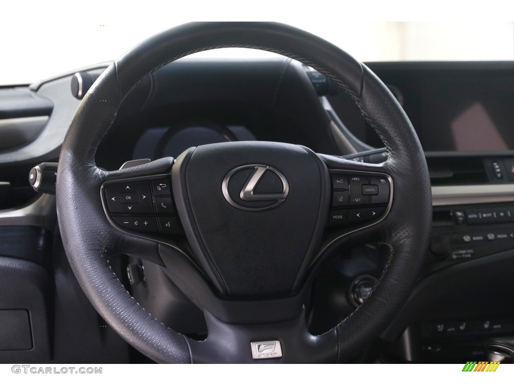 2020 Lexus ES 350 F Sport Black Steering Wheel Photo #144566631