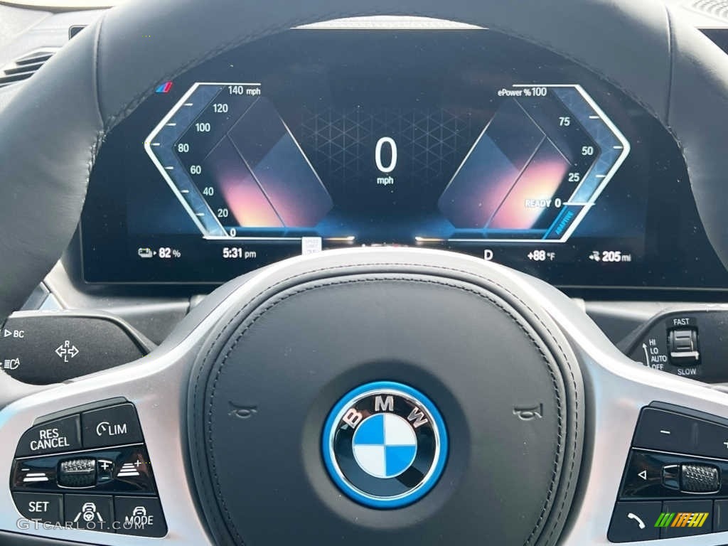 2022 BMW i4 Series eDrive40 Gran Coupe Oyster Steering Wheel Photo #144567324