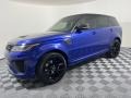 Front 3/4 View of 2022 Range Rover Sport SVR Carbon Edition