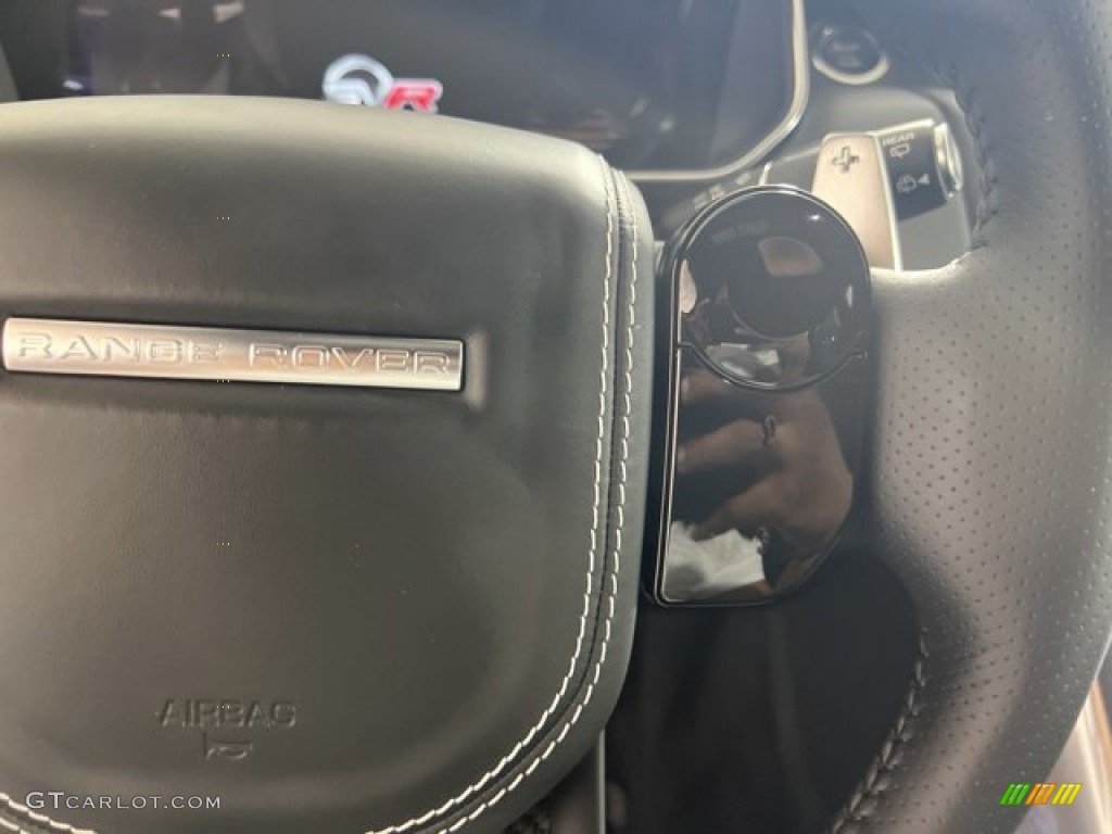 2022 Land Rover Range Rover Sport SVR Carbon Edition Ebony/Ebony Steering Wheel Photo #144567645