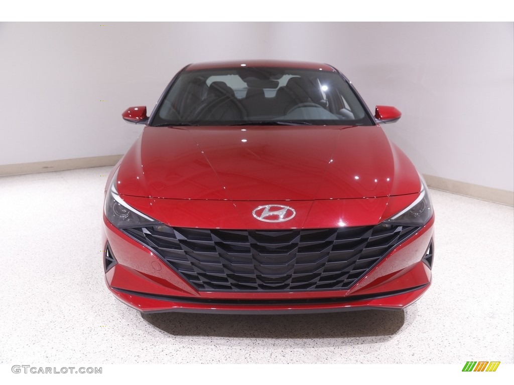 2021 Elantra SEL - Scarlet Red Pearl / Medium Gray photo #2