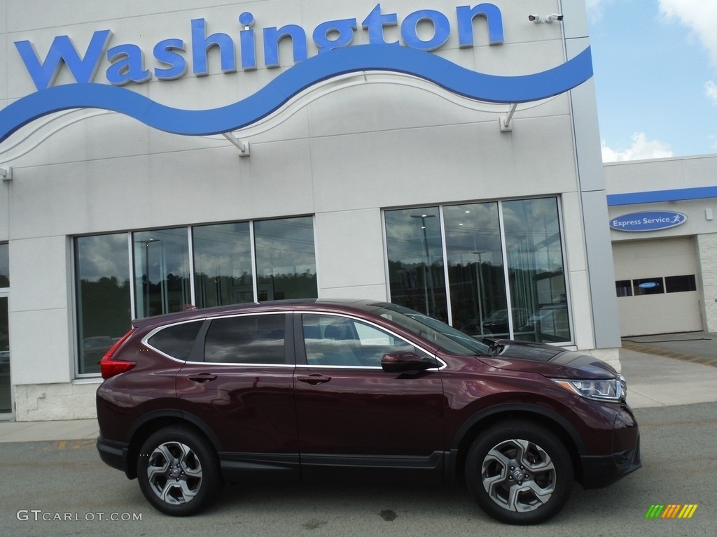 2019 CR-V EX-L AWD - Basque Red Pearl II / Gray photo #2