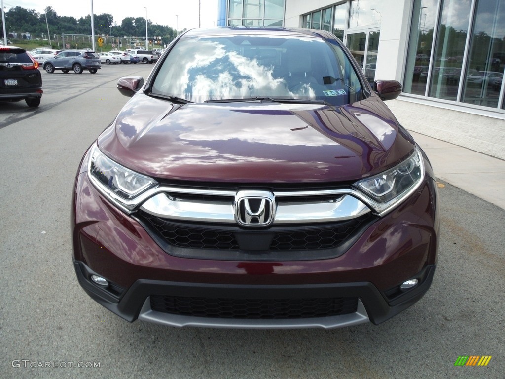 2019 CR-V EX-L AWD - Basque Red Pearl II / Gray photo #5