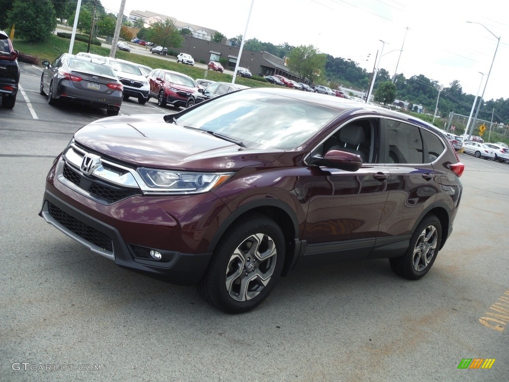 2019 CR-V EX-L AWD - Basque Red Pearl II / Gray photo #6