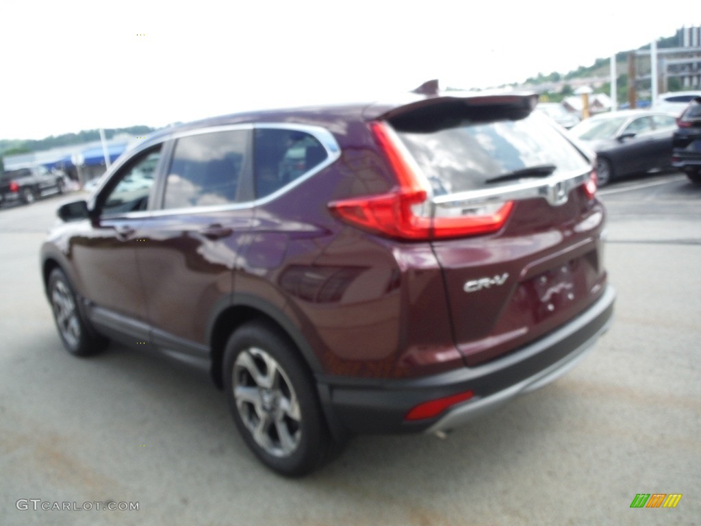 2019 CR-V EX-L AWD - Basque Red Pearl II / Gray photo #8