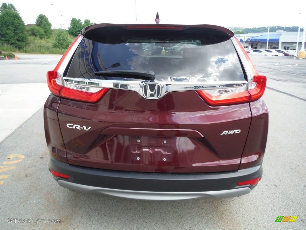 2019 CR-V EX-L AWD - Basque Red Pearl II / Gray photo #9