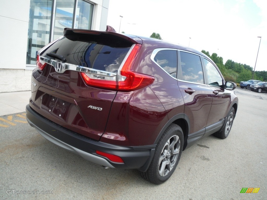 2019 CR-V EX-L AWD - Basque Red Pearl II / Gray photo #10