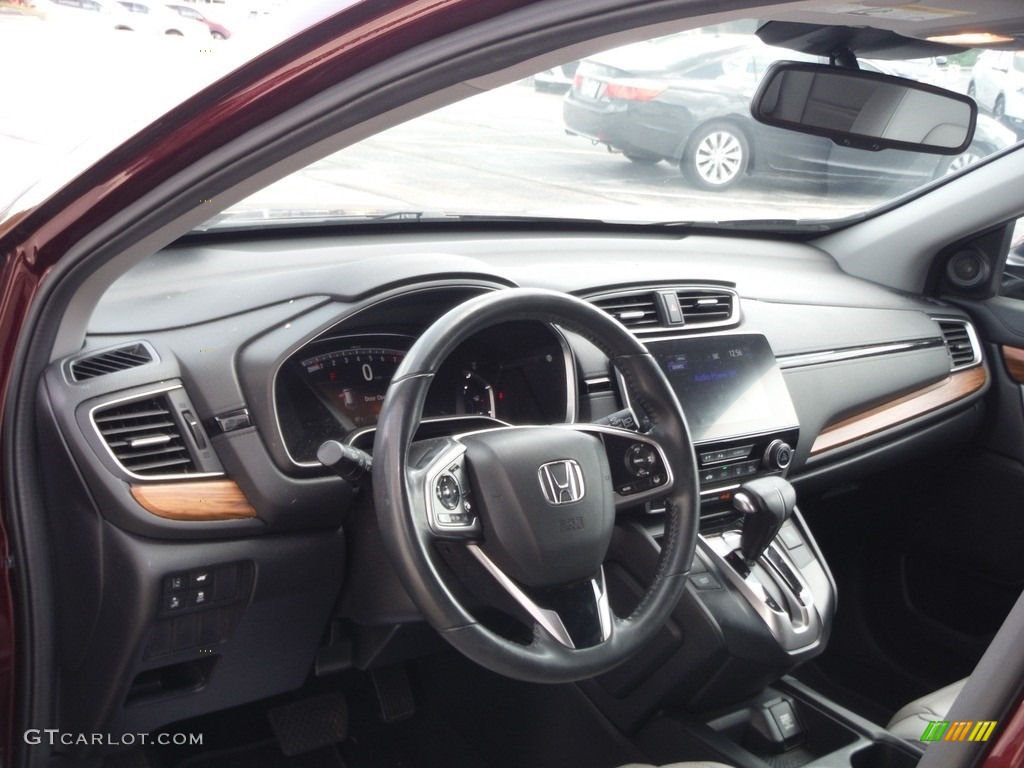 2019 CR-V EX-L AWD - Basque Red Pearl II / Gray photo #13