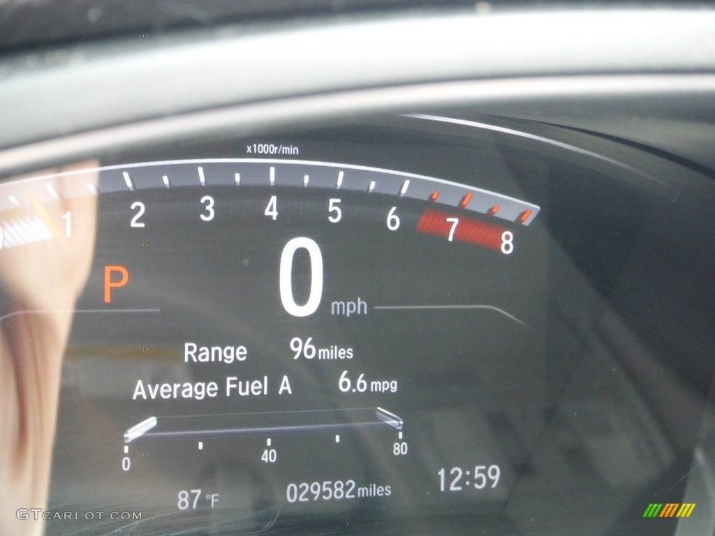 2019 CR-V EX-L AWD - Basque Red Pearl II / Gray photo #37