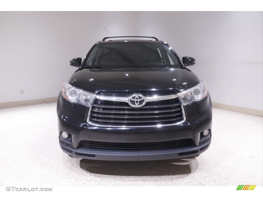 2015 Highlander XLE AWD - Attitude Black Metallic / Black photo #2