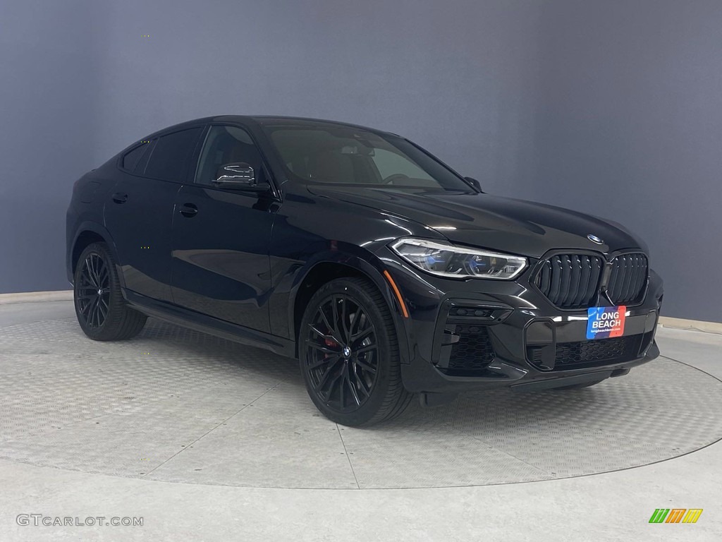 Black Sapphire Metallic 2022 BMW X6 M50i Exterior Photo #144570973