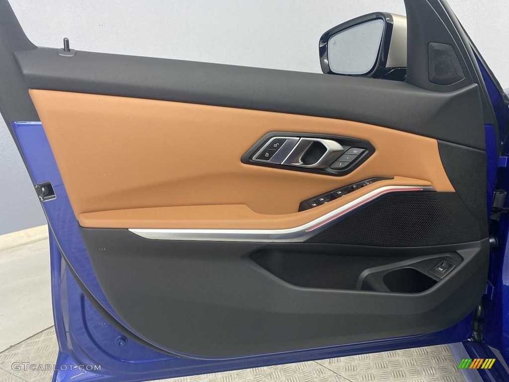 2022 BMW 3 Series M340i Sedan Cognac Door Panel Photo #144571246