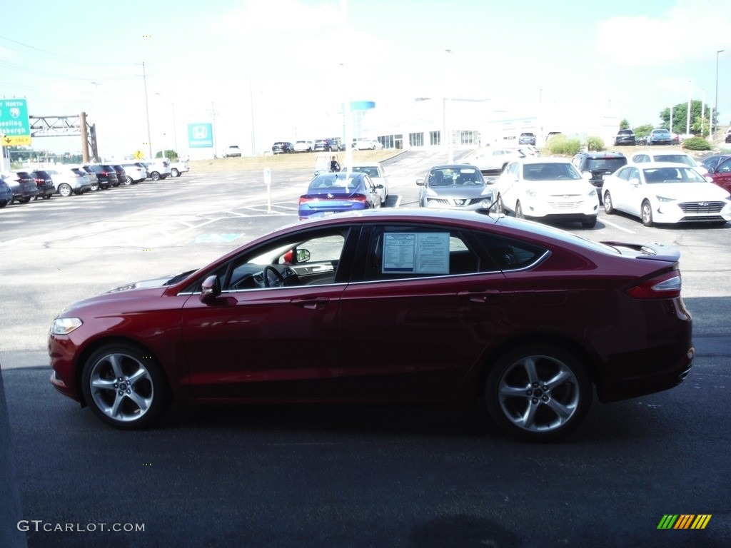 2016 Fusion SE AWD - Ruby Red Metallic / Charcoal Black photo #8