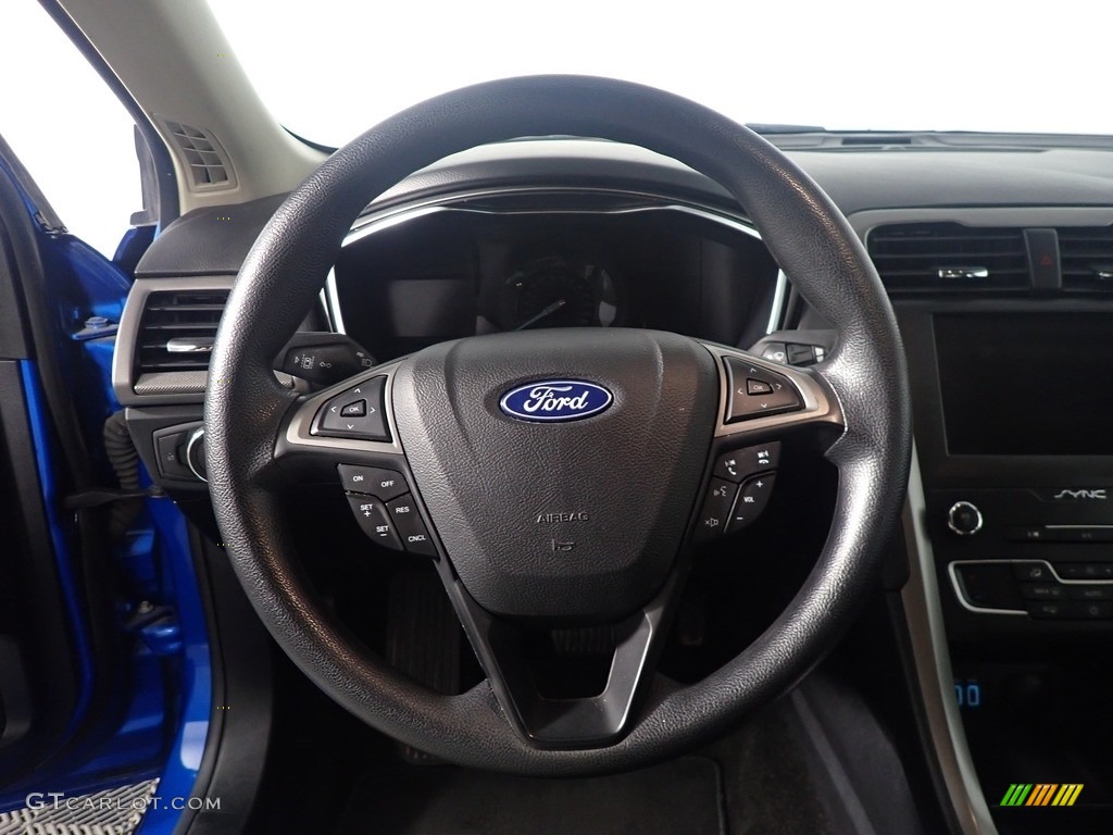 2020 Ford Fusion SE Ebony Steering Wheel Photo #144572833