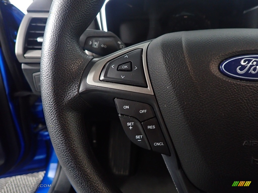2020 Ford Fusion SE Ebony Steering Wheel Photo #144572874